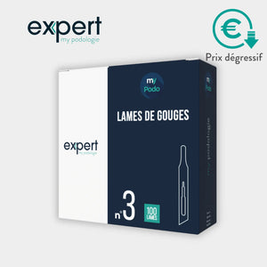 100 Lames de gouges stériles - Expert by My Podologie Expert 