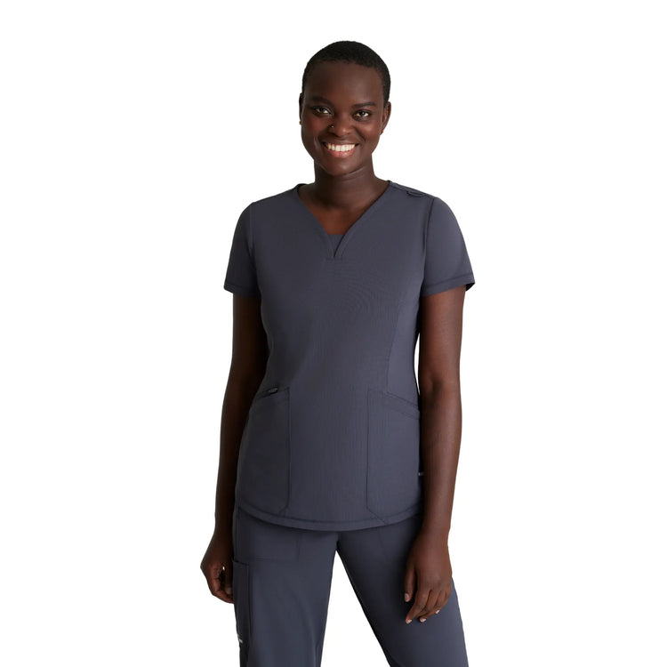 Amya - Tunique Col V - Femme - Skechers Slip-ins SKECHERS SLIP-INS KNITS  Gris Anthracite / XL