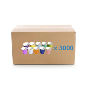 Carton de 3000 Gobelets papier 20 cl - 10 coloris au choix - Medi Stock MEDI STOCK  Pêche