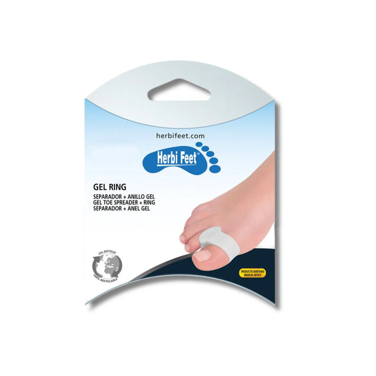 Toe spreader with incorporated gel rings - 1 piece ECOSIL 
