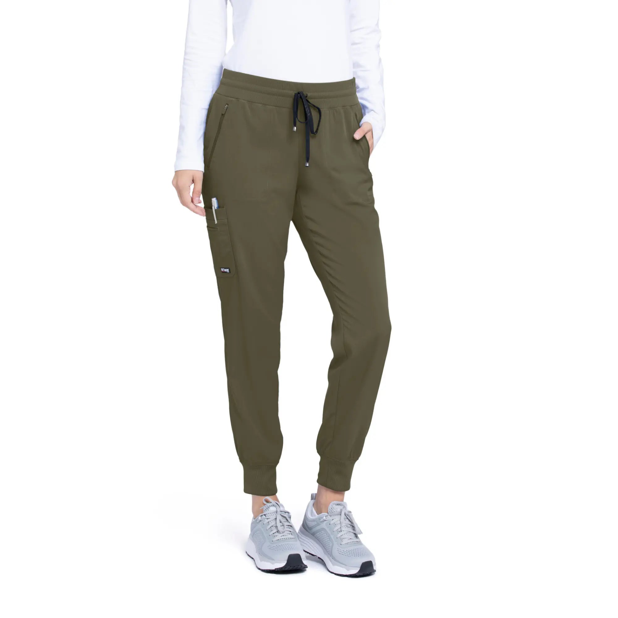 Eden - Jogging avec cordon de serrage - Femme - Grey’s Anatomy Stretch Grey’s Anatomy  Vert Olive / XL