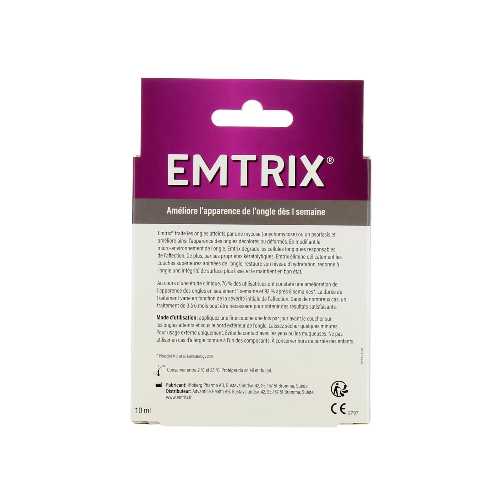 Emtrix - Nail fungus treatment - 1 bottle of 10 ml