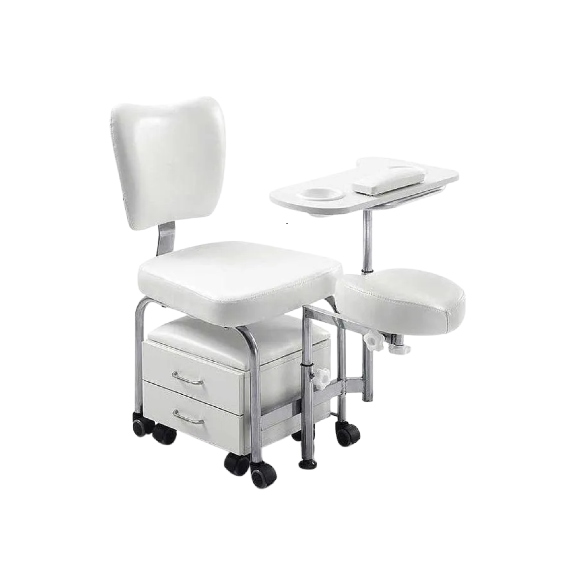 Fauteuil de pédicurie avec tabouret et rangements - Tendy - Weelko Naggura 