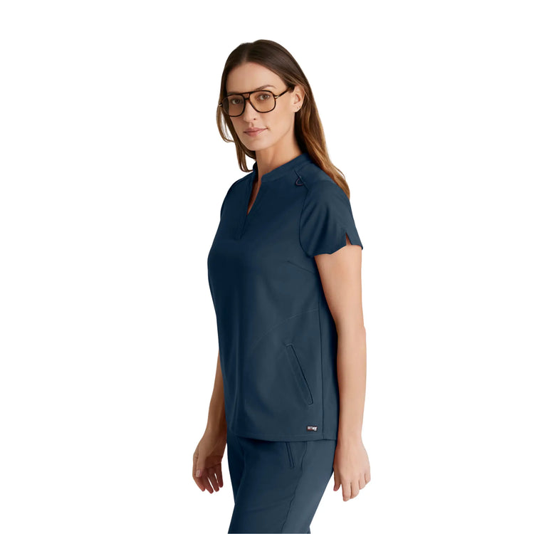 Flora - Tunique col à bande - Femme - Grey’s Anatomy Stretch Grey’s Anatomy 