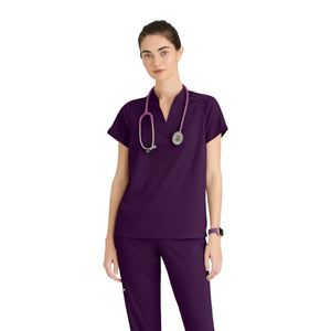 Flora - Tunique col à bande - Femme - Grey’s Anatomy Stretch GREYS ANATOMY STRETCH