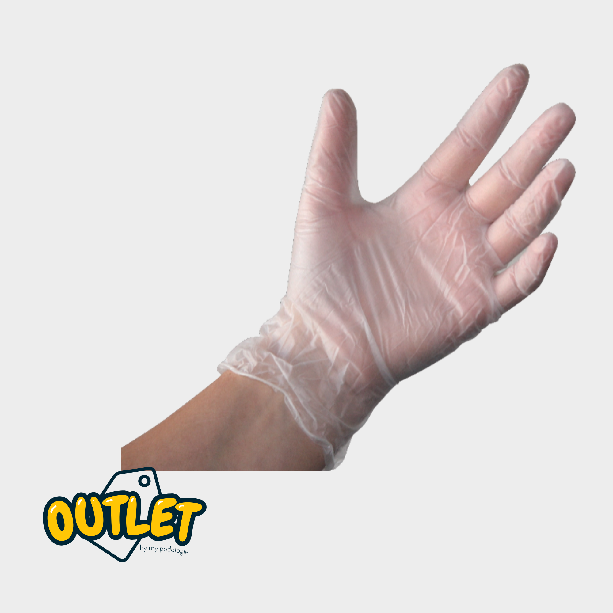Gants d'examen - Vinyle - Sans poudre - Ambidextres - Boite de 100 - My Podologie // Destockage Destockage 