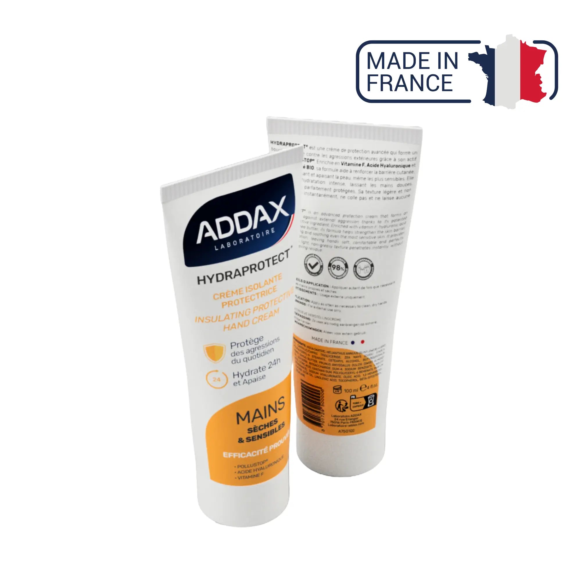 HYDRAPROTECT® - Crème mains isolante protectrice - 100 ml - Laboratoire Addax Laboratoire Addax 