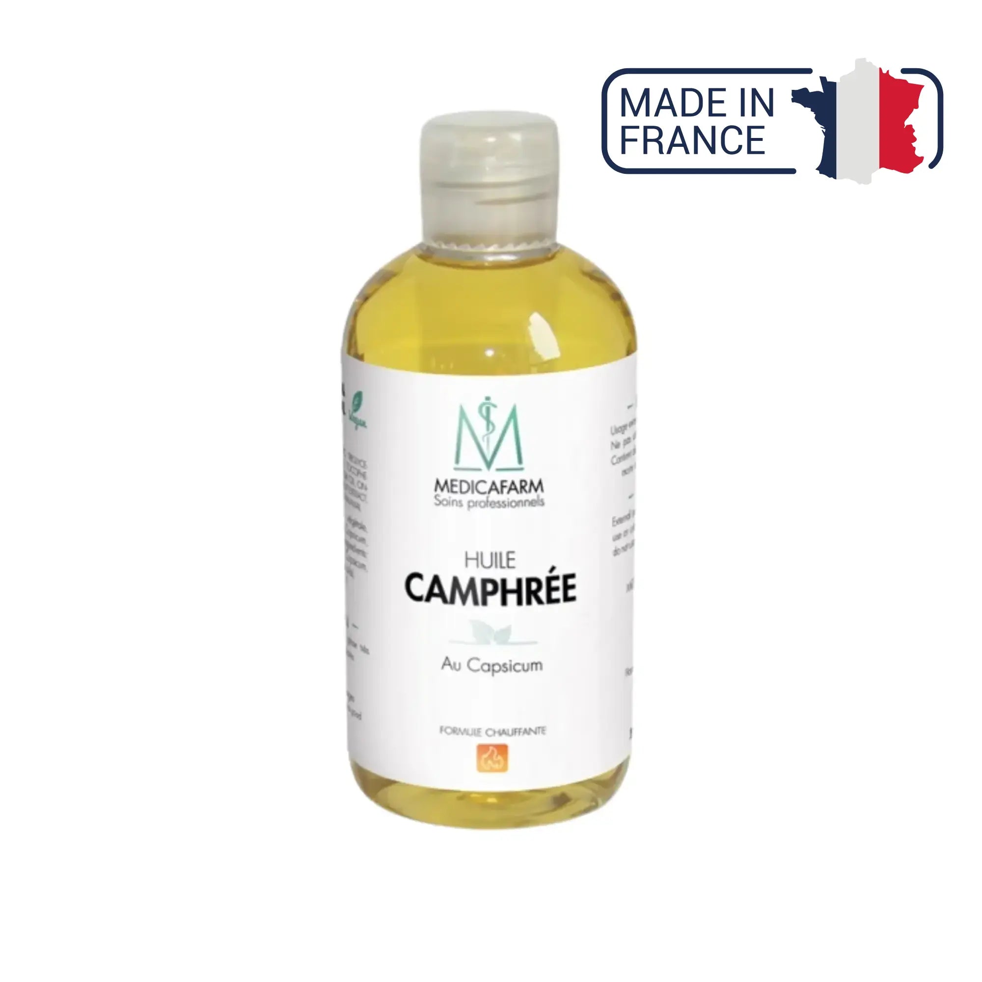 Huile de soin - Camphrée - Chauffante - Flacon stop-goutte 250 ml - Medicafarm Medicafarm 