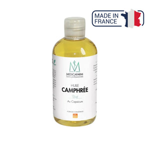 Huile de soin - Camphrée - Chauffante - Flacon stop-goutte 250 ml - Medicafarm Medicafarm 