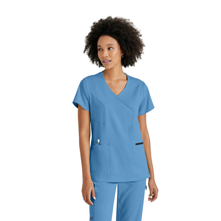 Kim - Tunique col V croisé - Femme - Grey’s Anatomy Stretch Grey’s Anatomy 