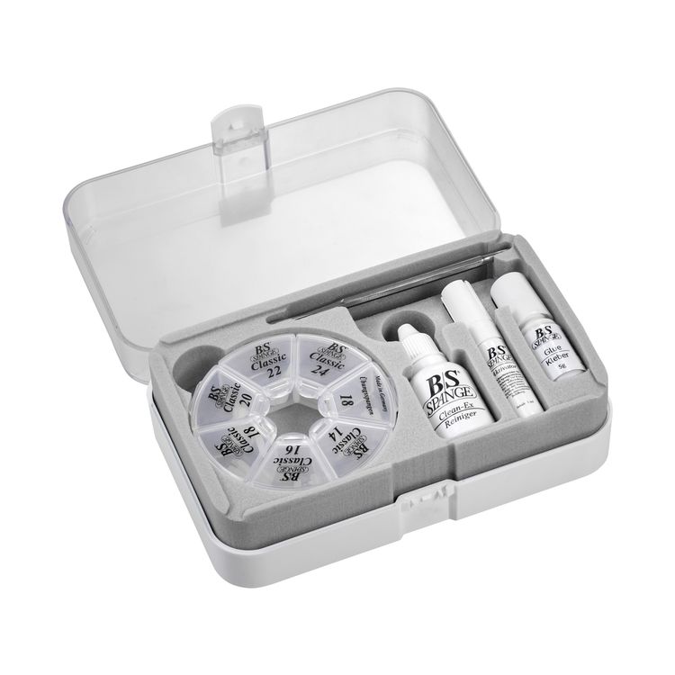 Kit de démarrage B/S Classique - Starter Set - 40 languettes - Largeur 3mm - B/S-Spange B/S Spange 