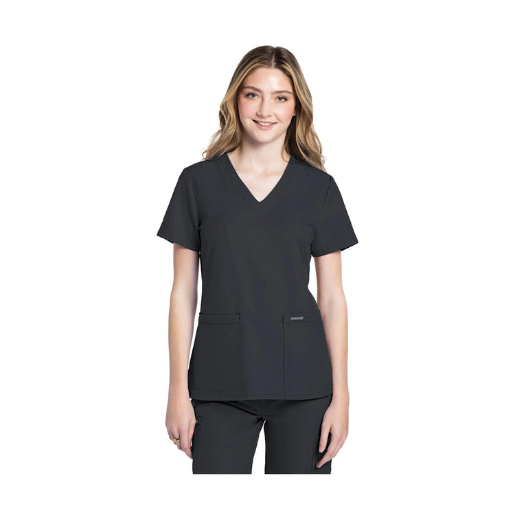 Lacanau - Tunique médicale - Col V  - Manches courtes - Femme - Cherokee Cherokee Authentic Workwear 