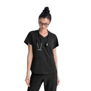 Luma - Tunique col V - Femme - Grey’s Anatomy Evolve Grey’s Anatomy  Noir / XL