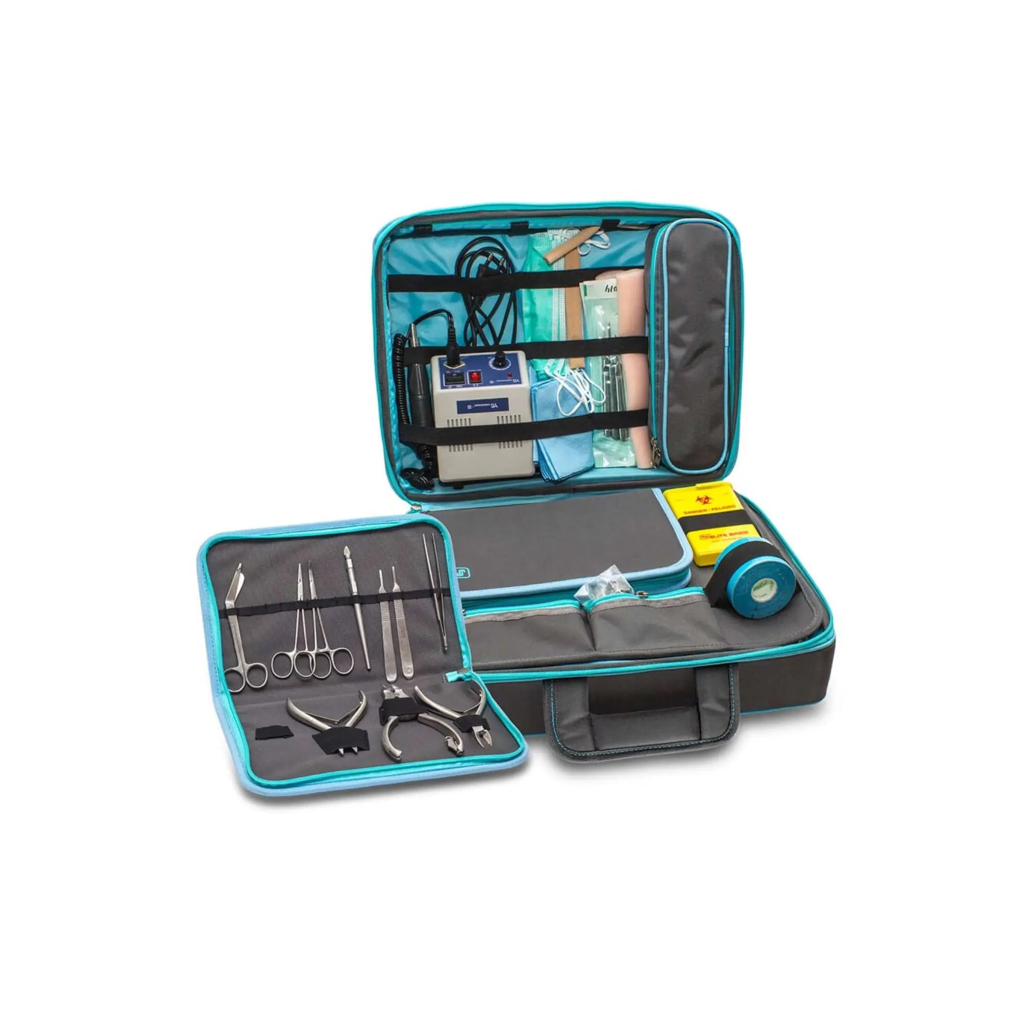 Mallette médicale convertible SUIT&GO - Gris - Chariot à roulettes en option Elite Bags 