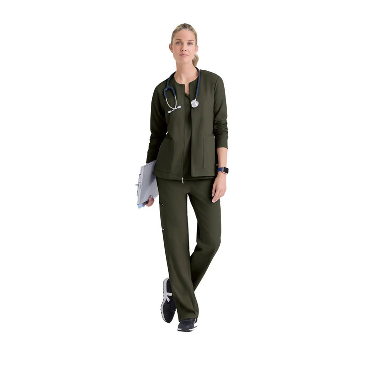 Mila - Veste médicale col rond - Femme - Grey's Anatomy Stretch Grey’s Anatomy 