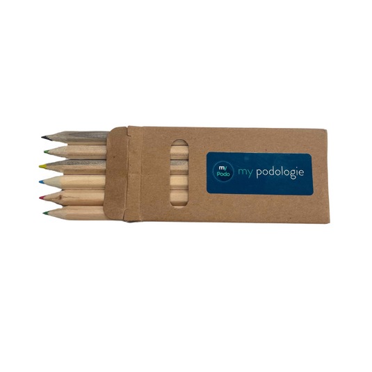 Mini Wooden Colored Pencils - 6 pieces My Podologie 
