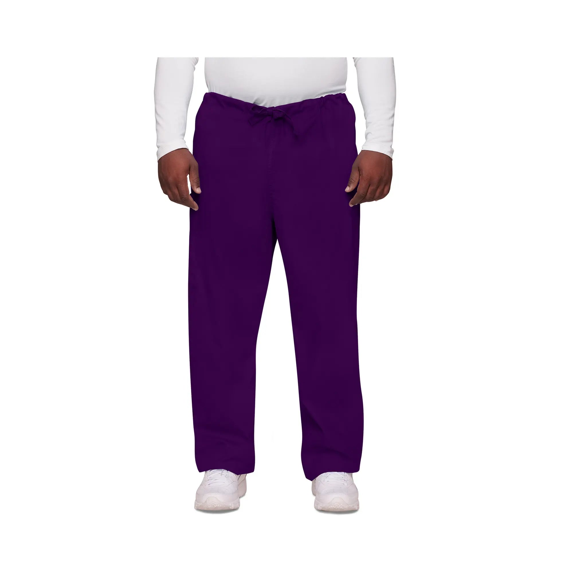 Nanterre - Drawstring Wide Leg Pants - Unisex - Cherokee - Color 2 Cherokee Authentic Workwear  Aubergine-XXXL