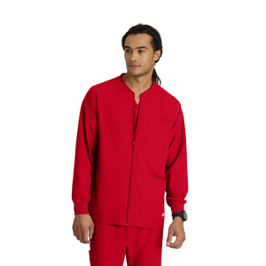 Oly - Veste médicale col rond - Homme - Skechers SKECHERS  Rouge / XL