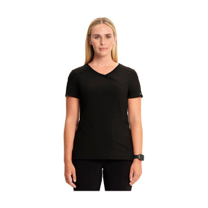 Ondres - Tunique médicale - Cache-coeur - 66 cm - Femme -  Cherokee - Couleur 1 Cherokee Medical Uniforms  Noir-3XL