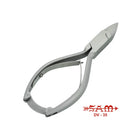 Pince à ongles - Acier inoxydable - Finition satinée -  Coupe droite - Morts effilés - 13,5 cm - Sam