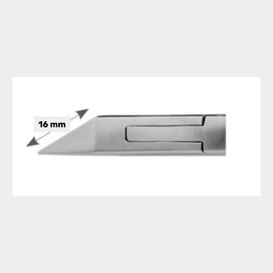 Pince à ongles - Coupe droite - Mors plats de 16 mm - Aesculap - HF482R Aesculap 