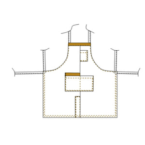 Pistache - Tablier - Sans manche - Mixte - 95 cm - Taille Unique My Podologie 