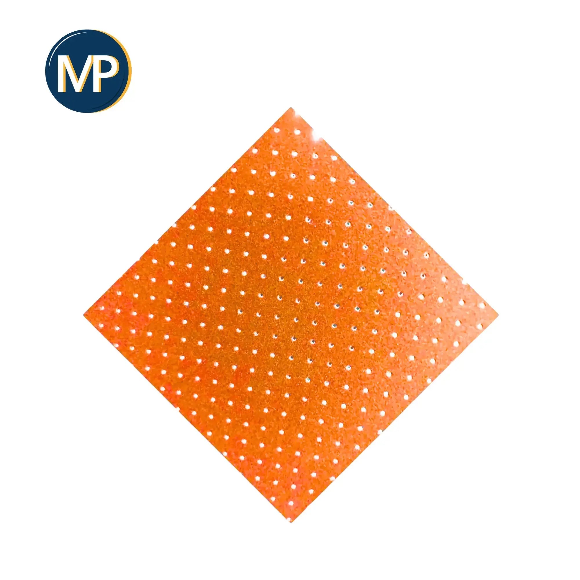 My Carefoam 35 perforated covering - 2.5 mm - Shore 33 - 1 x 1 m - red MP  Perforated-Orange