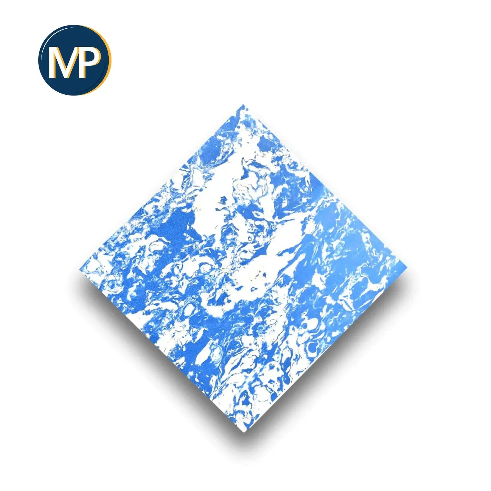 PE EVA covering - Shore 30 - 1mm - 1035 x 1030 mm - 15 MP colors Blue-white