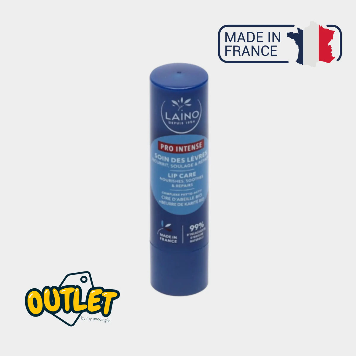 Soin des lèvres pro intense - stick 4g huiles végétales - LAINO // Date Dépassée Eona 