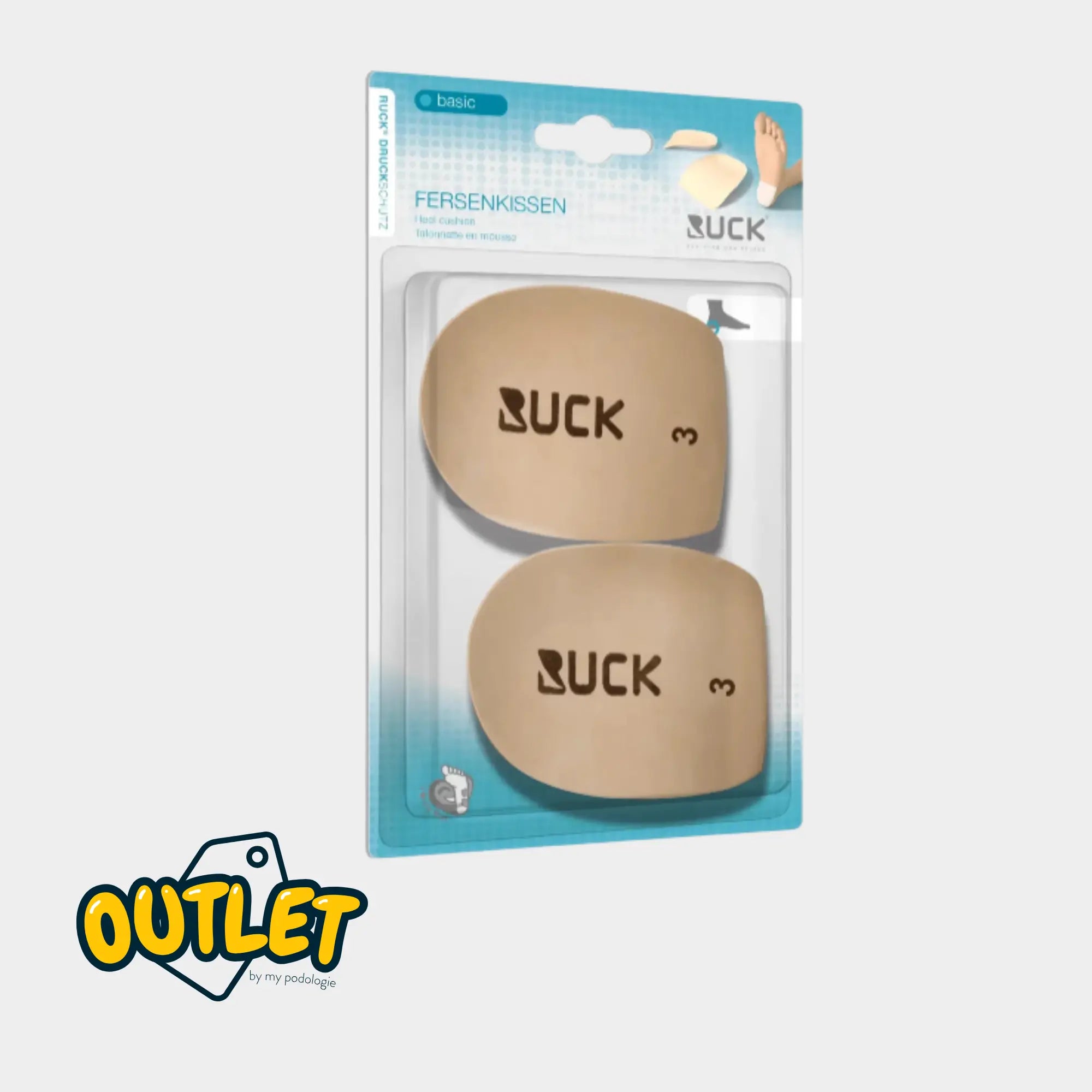 Talonnette auto-adhésive - Protection pour talon apaisante - Ruck / Destockage Ruck 