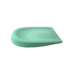 Latex foam heel cup with slight rim around the heel - Shore 25-35 - Green