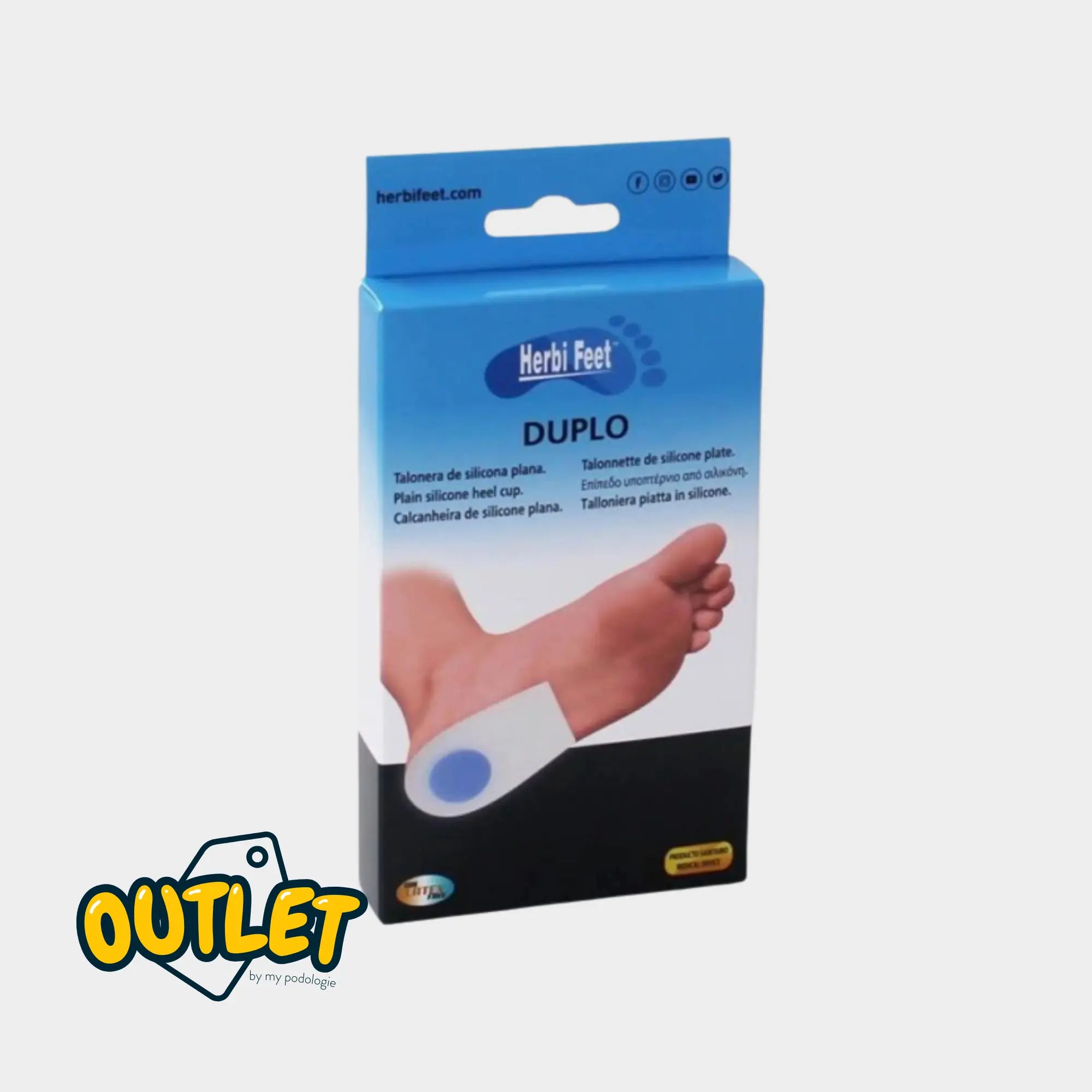 Talonnette en silicone plate Duplo - Herbifeet Herbifeet 