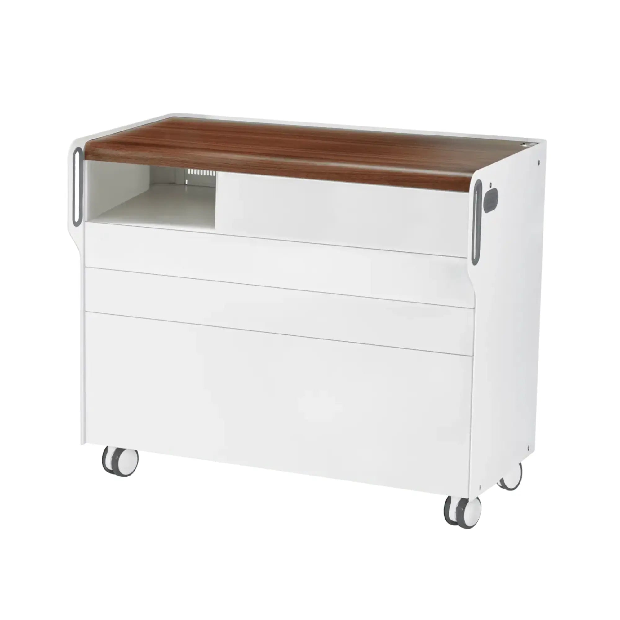 Unité de Podologie "Room Move" - Taille L - Ruck Ruck  Noyer-3-compartiment-micromoteur-à-gauche-Cercle-X